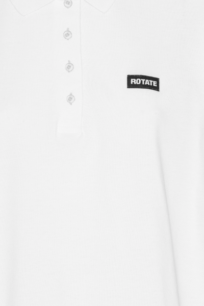 Cotton Short Sleeve Polo - Bright White - Rotate