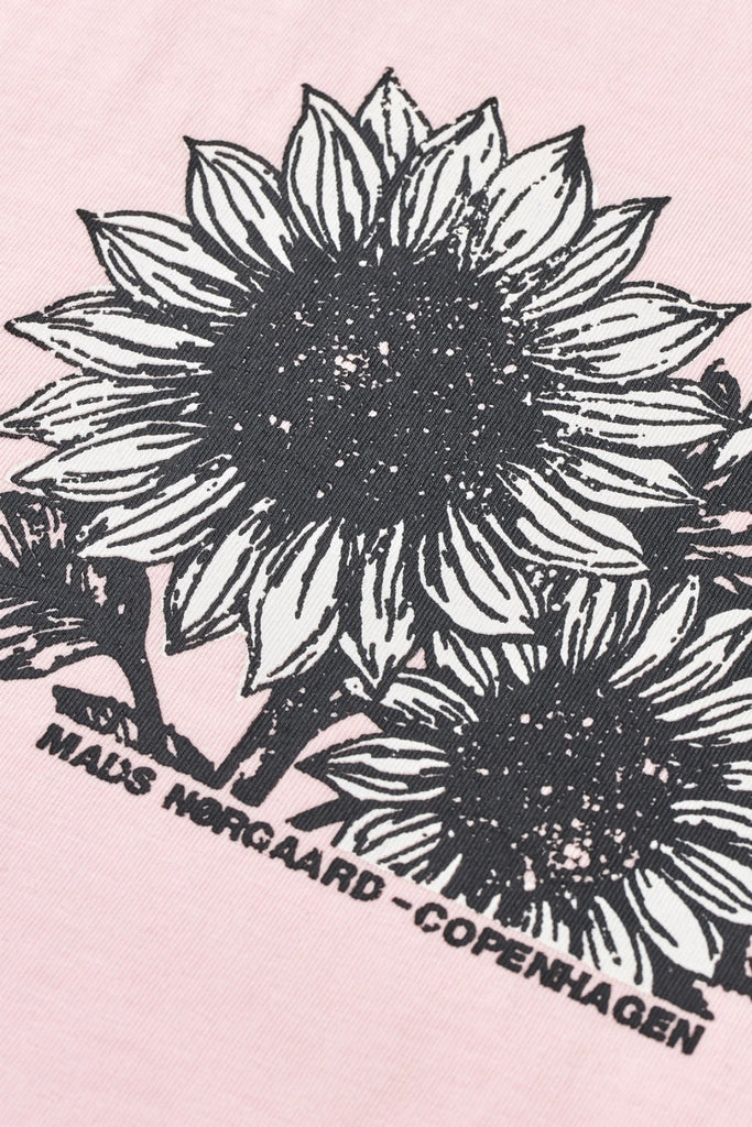 Cotton Jersey Dassel Tee - Icy Pink - Mads Nørgaard