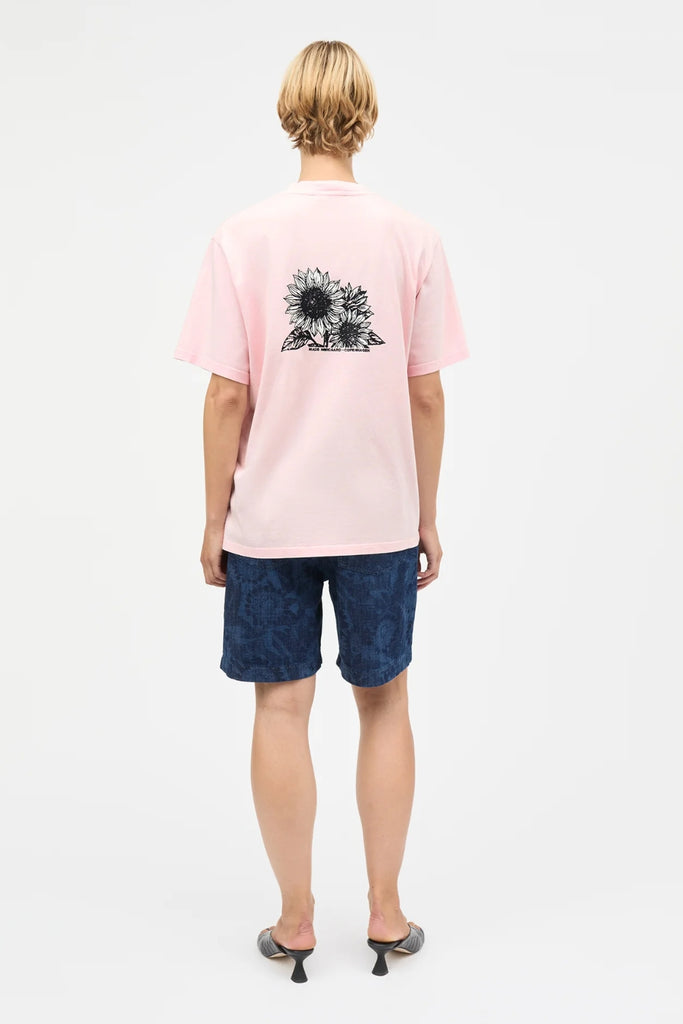 Cotton Jersey Dassel Tee - Icy Pink - Mads Nørgaard