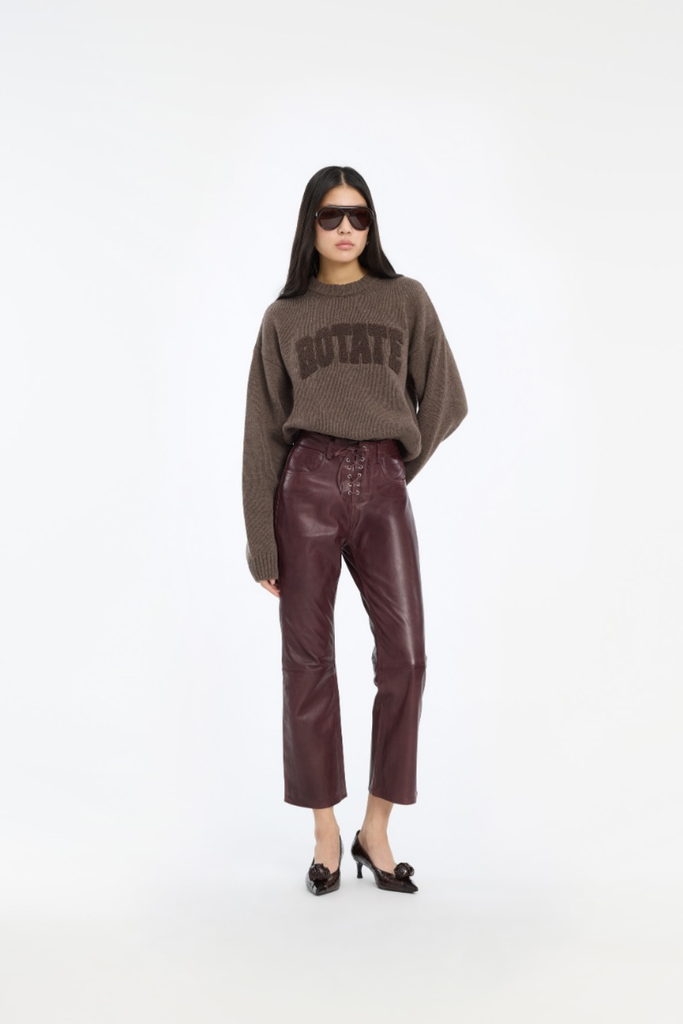 Crewneck Sweater - Cocoa Brown - ROTATE