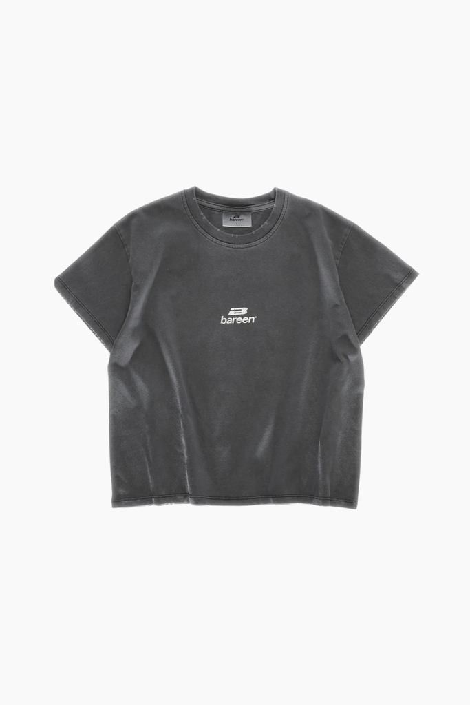 Cropped Women's Tee - Stone Black - Bareen