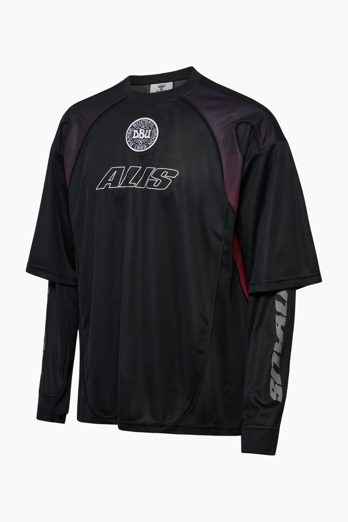 DBU-ALIS 26 Pregame Jersey Long Sleeve - Black - ALIS x Hummel