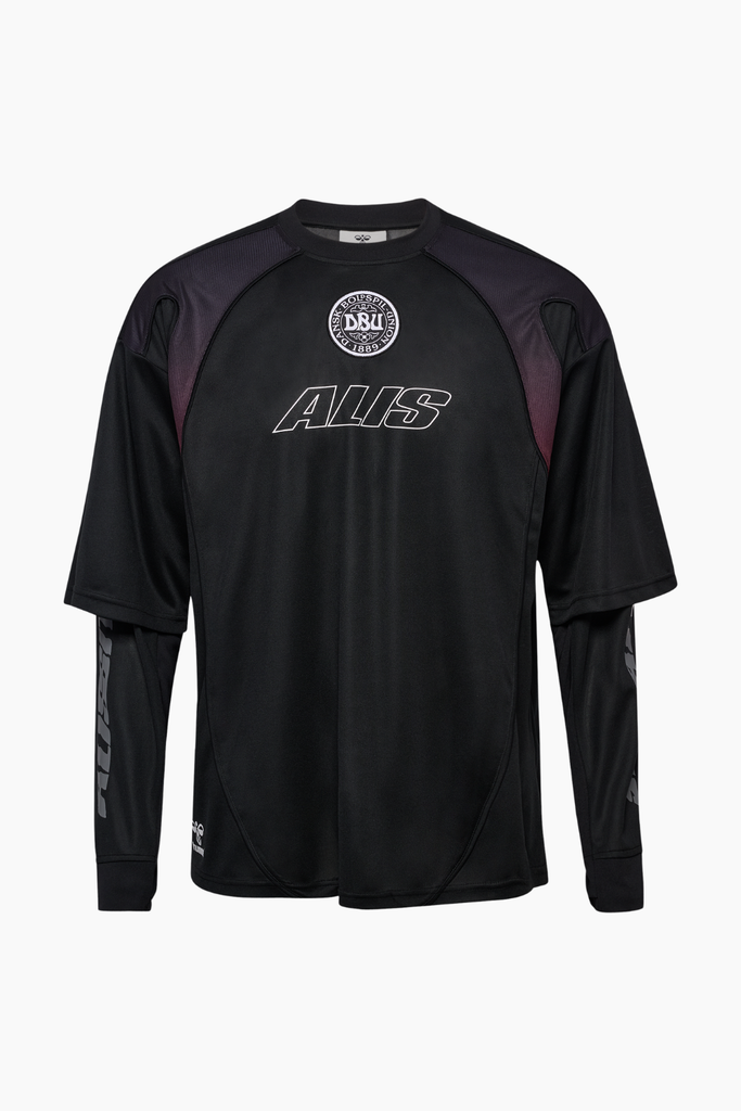 DBU-ALIS 26 Pregame Jersey Long Sleeve - Black - ALIS x Hummel