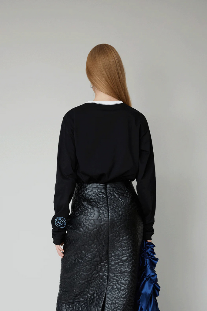 David Unisex LS T-shirt - Black - OpéraSPORT