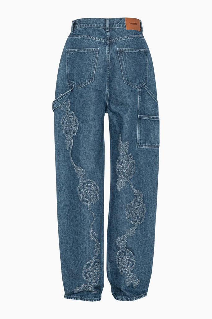 Denim Boyfriend Jeans - Medium Blue Denim - Rotate