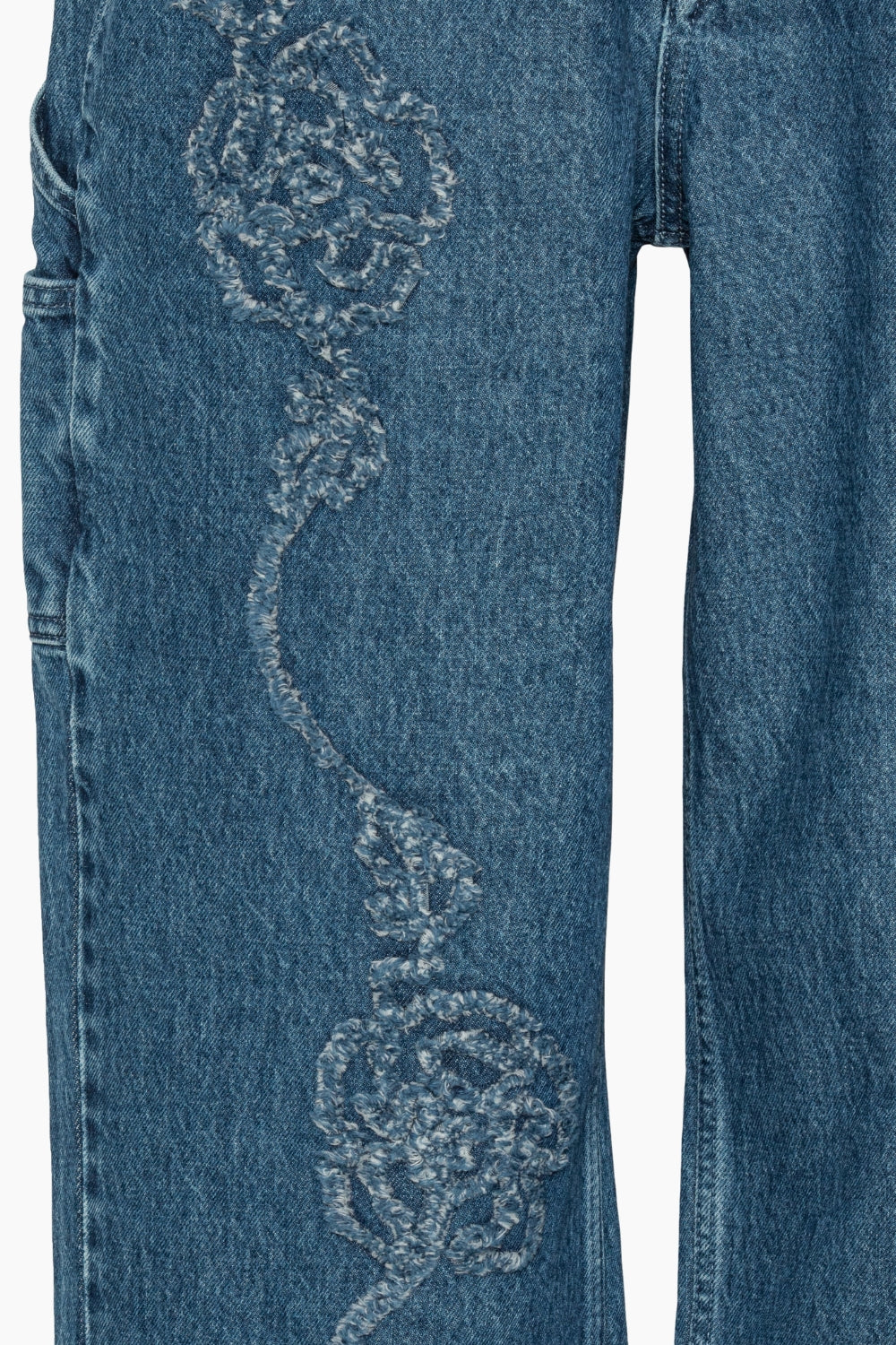 Denim Boyfriend Jeans - Medium Blue Denim - Rotate