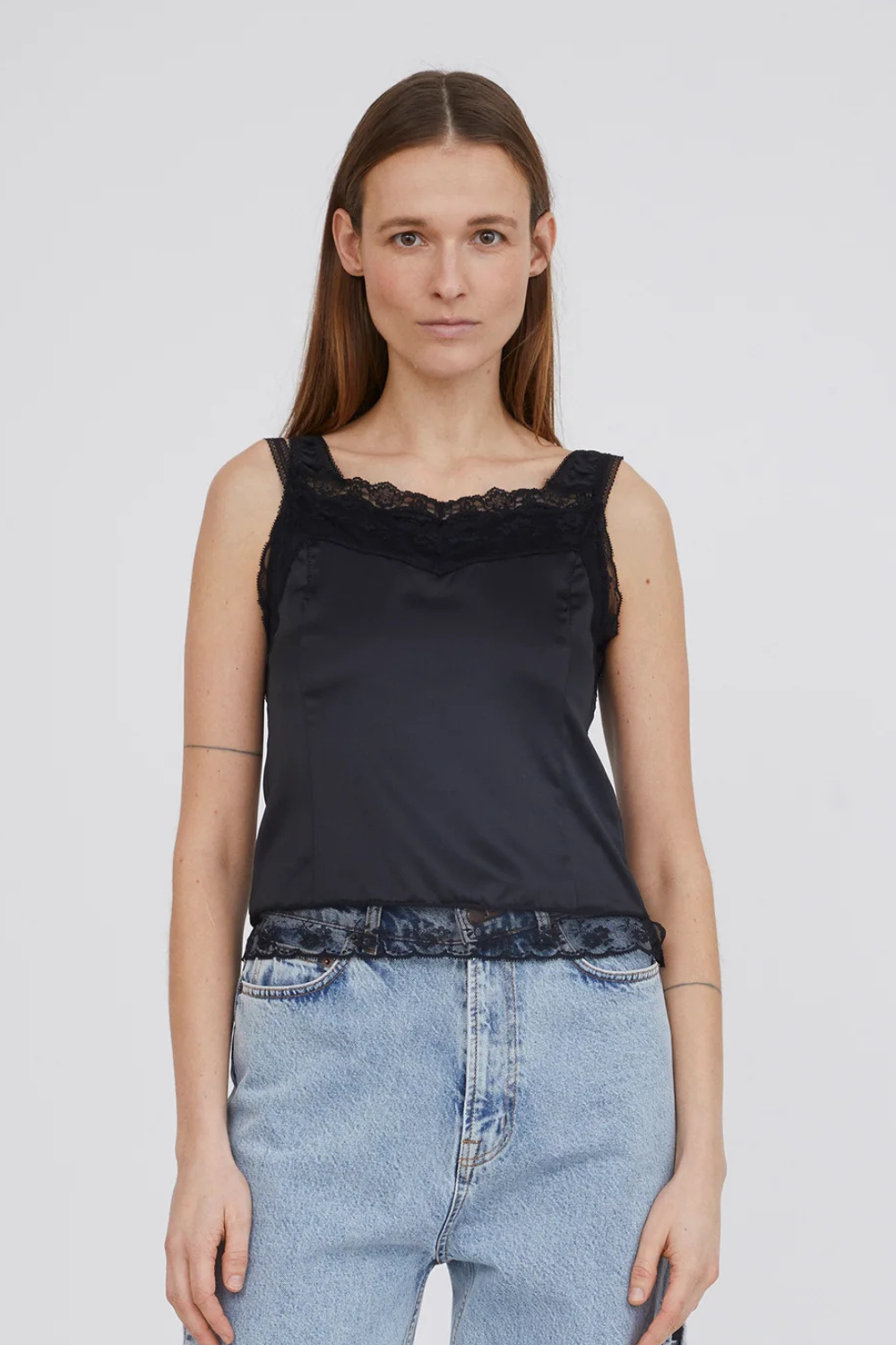 Double Lace Top - Black - H2O Fagerholt-6