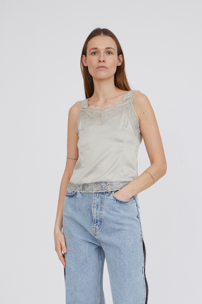 Double Lace Top - Grey Putty - H2O Fagerholt