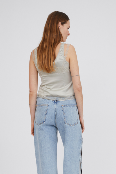 Double Lace Top - Grey Putty - H2O Fagerholt