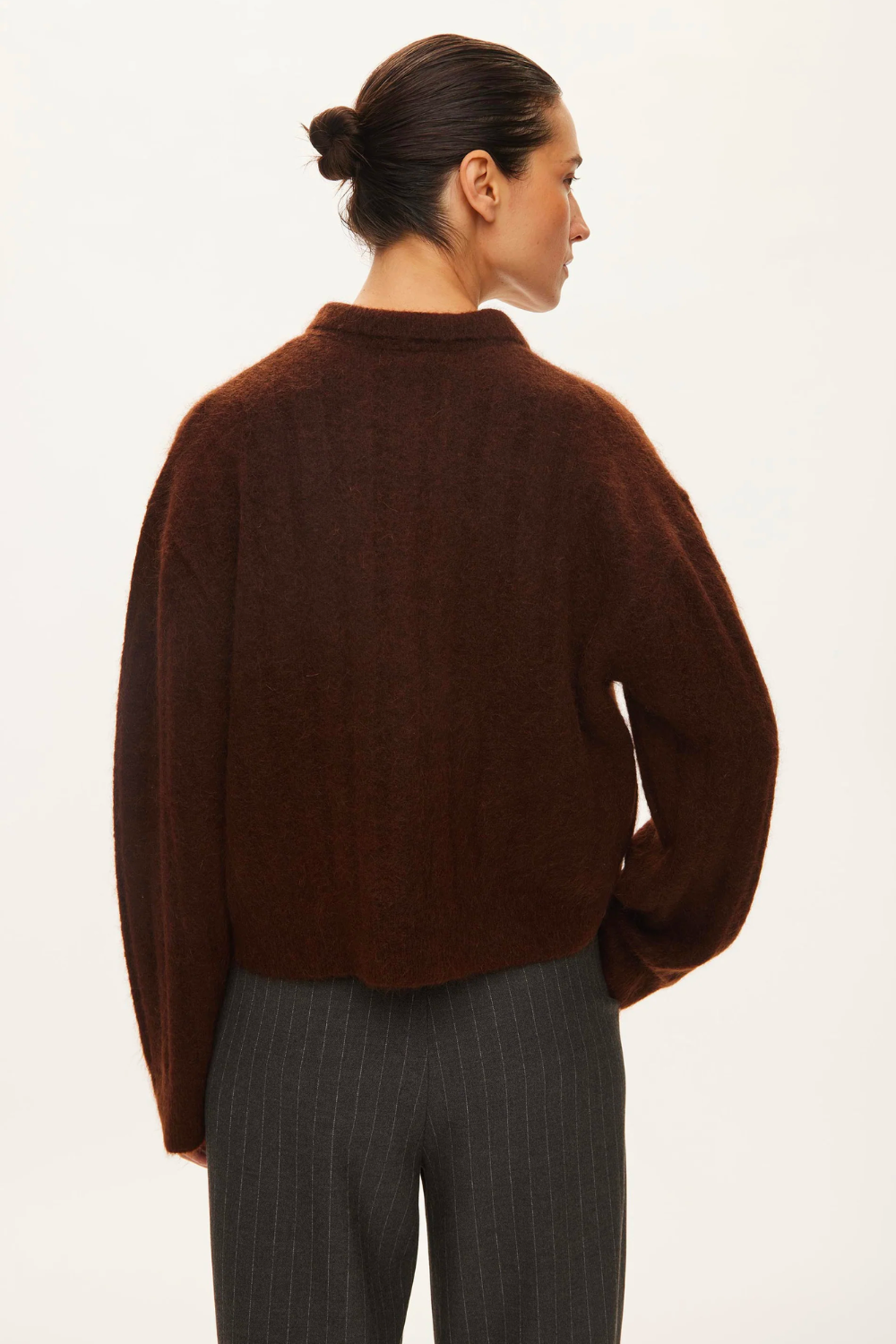 Dream Knit Polo - Brown - Oval Square