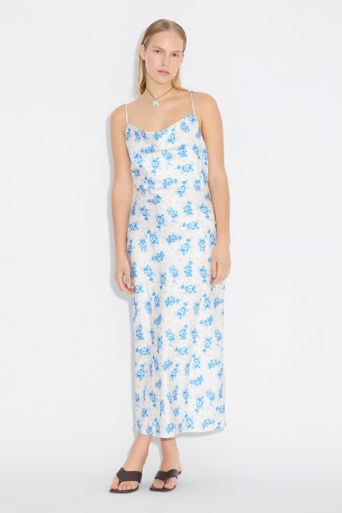 Eila Print Dress - Ecru Mix - Holzweiler