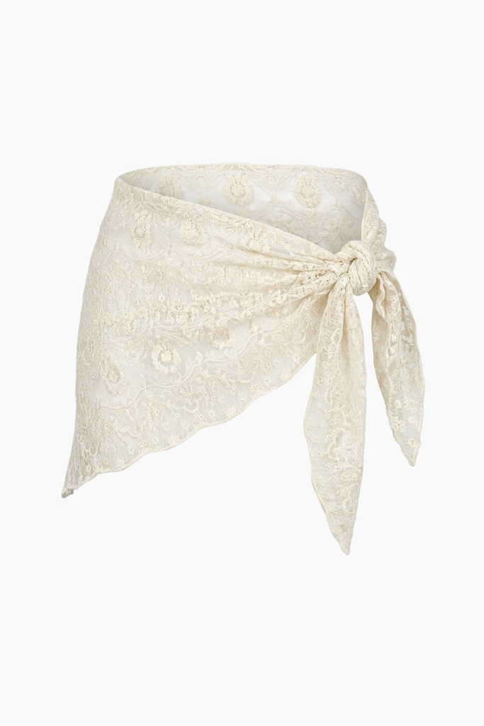 Ella Cotton Scarf - Creme - byQNTS