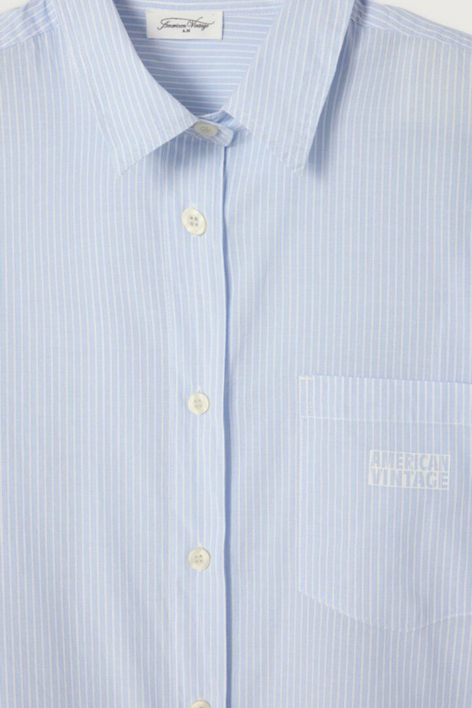 Eluabird Shirt - Blue Stripes - American Vintage