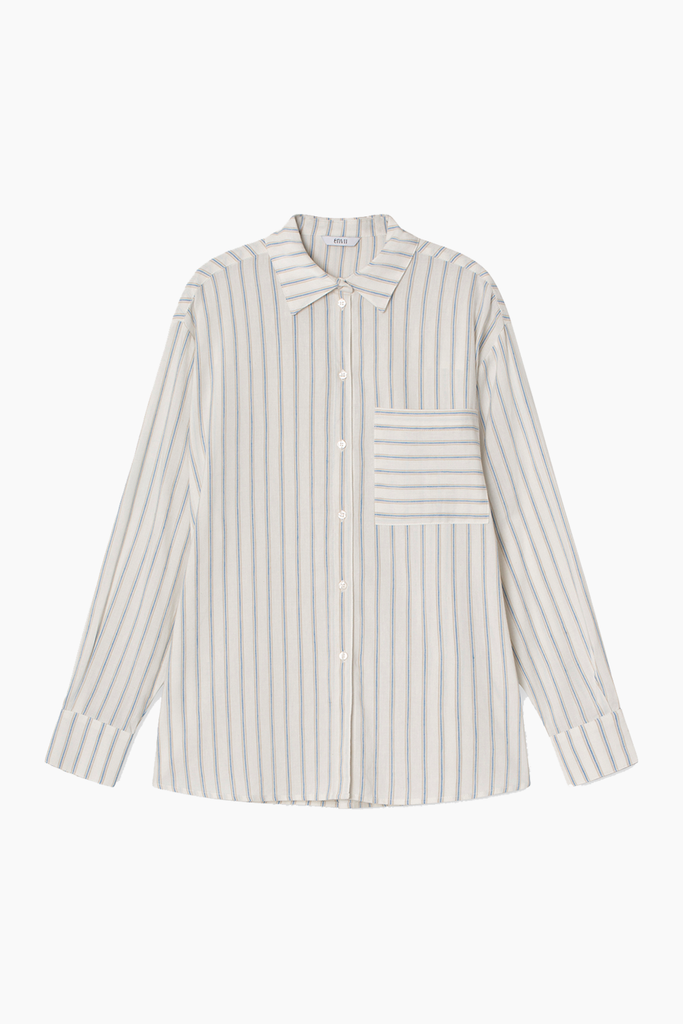 Encala Shirt 7025 - Blue/Cream Strip - Envii