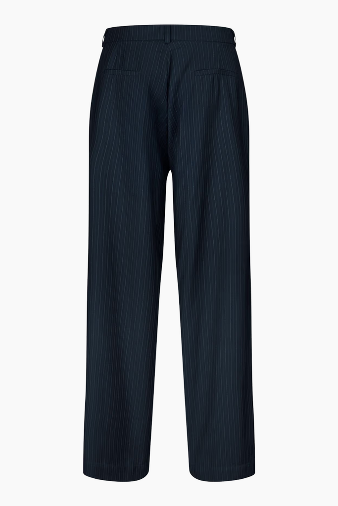 Endore Pants - Dark Navy Pinstripe - Envii