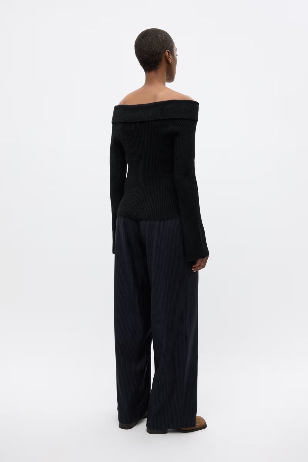 Endore Pants - Dark Navy Pinstripe - Envii