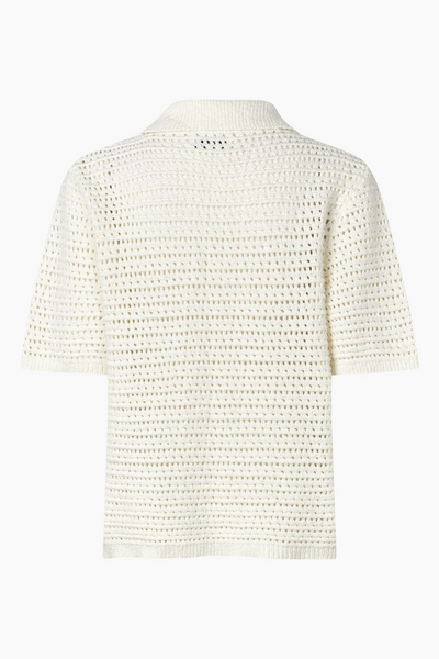 Ensofs SS Polo Knit 7254 - Gardenia - Envii-1