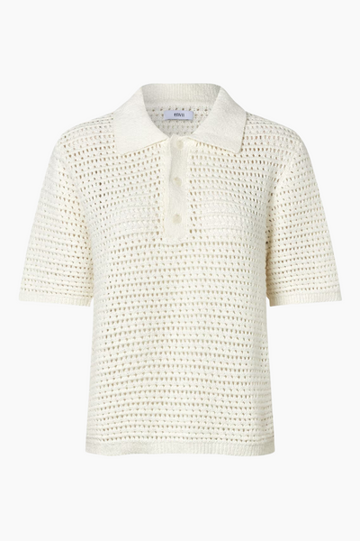 Ensofs SS Polo Knit 7254 - Gardenia - Envii