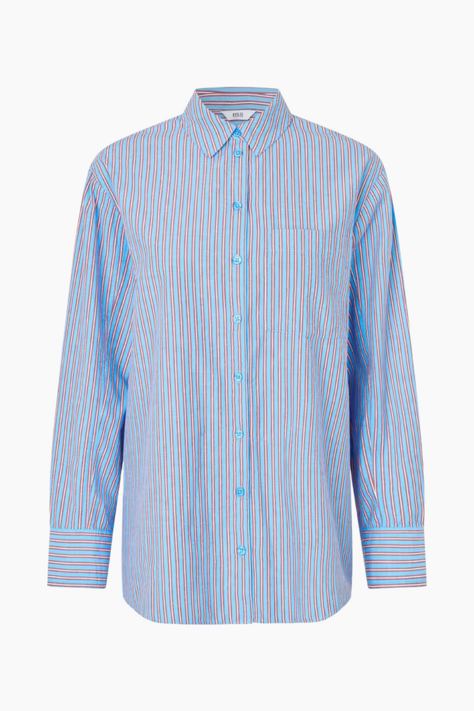 Enwebster LS Shirt ST 7119 - Cabernet Stripe - Envii