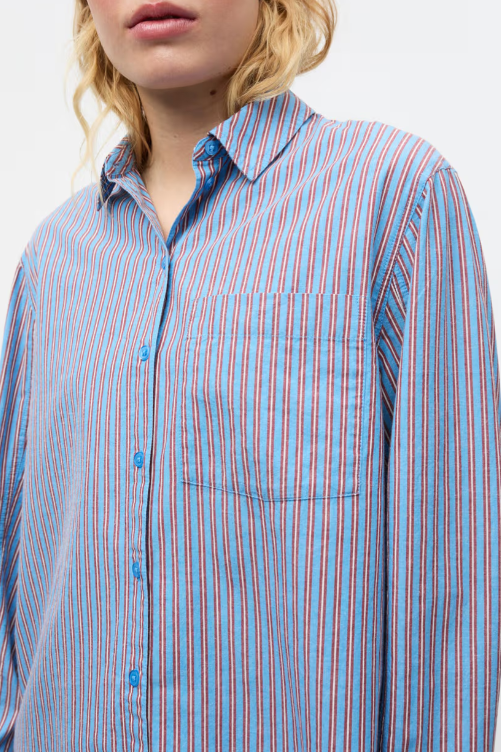 Enwebster LS Shirt ST 7119 - Cabernet Stripe - Envii