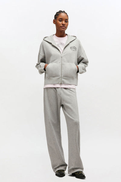 Essential Isoli Zip Hoodie A1060023 - Paloma - GANNI