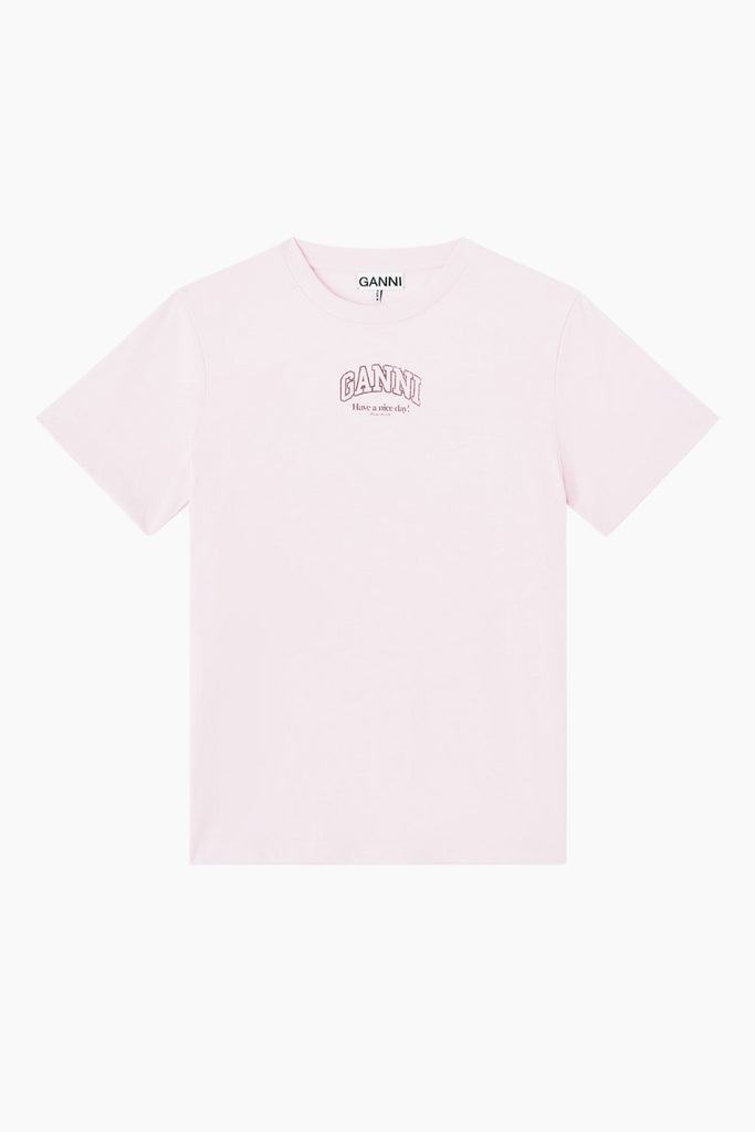 Essentials Tee A1050057 - Chalk Pink - GANNI