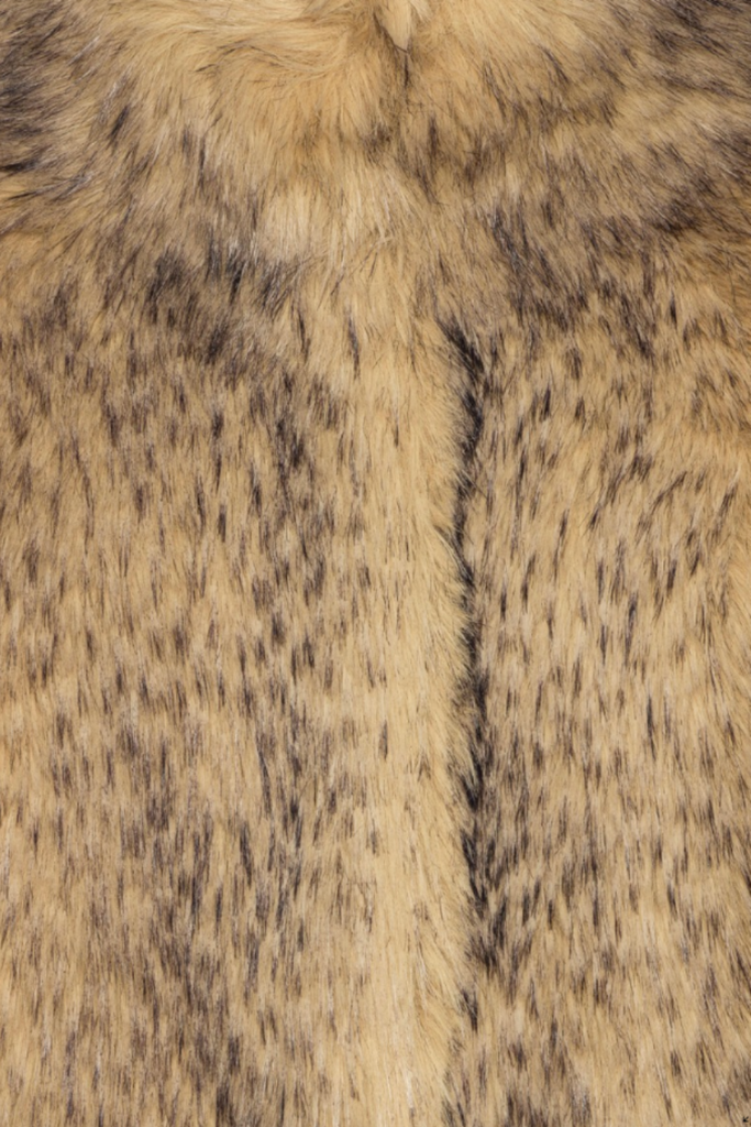 Faux Fur Crop Jacket - Nougat - Rotate