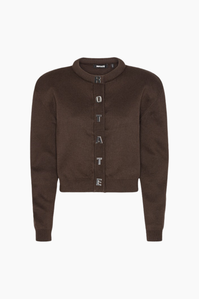 Firm Knit Cardigan - Molé - ROTATE
