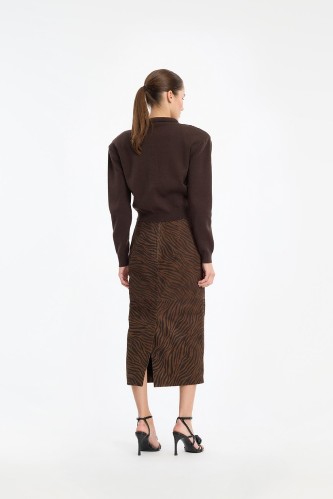 Firm Knit Cardigan - Molé - ROTATE