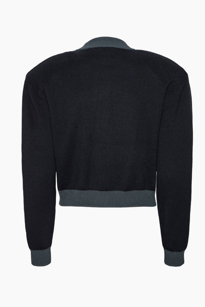 Firm Knit Cardigan - Sky Captain (Dark Blue) - Rotate