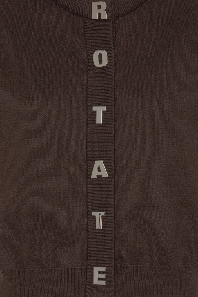 Firm Knit SS Cardigan - Molé - ROTATE
