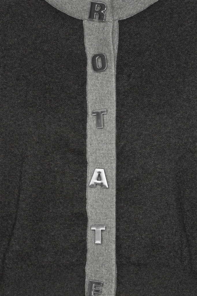 Firm Knit Cardigan - Phantom Comb - ROTATE