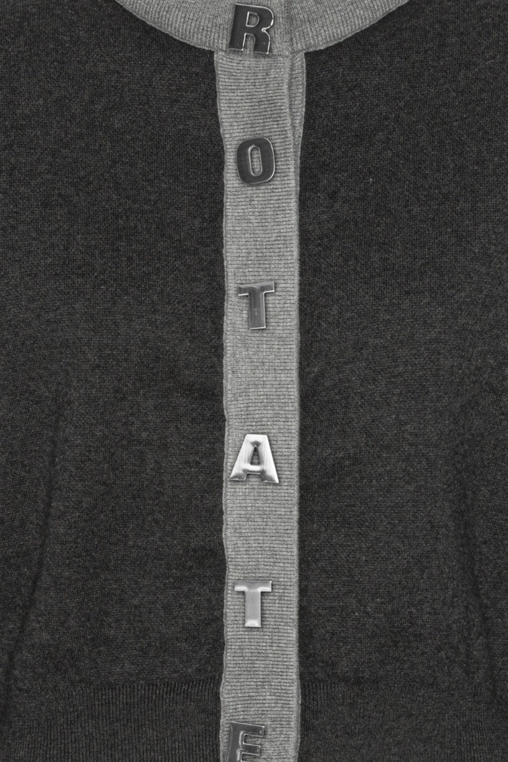 Firm Knit Cardigan - Phantom Comb - ROTATE