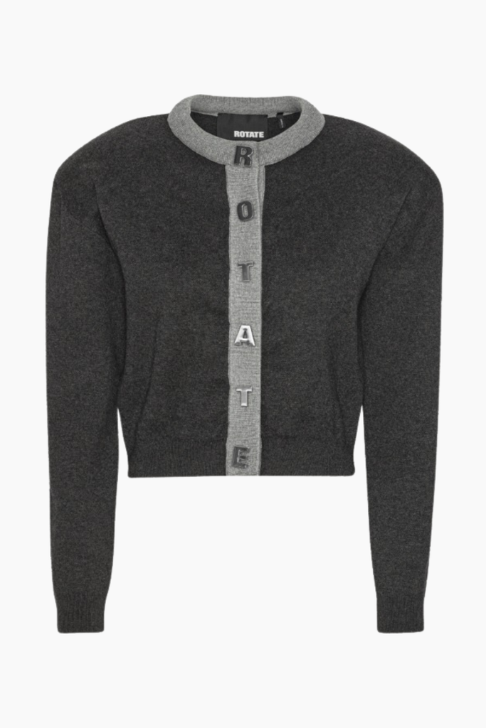 Firm Knit Cardigan - Phantom Comb - ROTATE