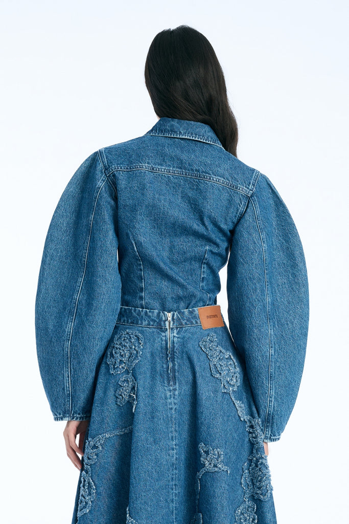 Fitted Denim Shirt - Medium Blue Denim - Rotate