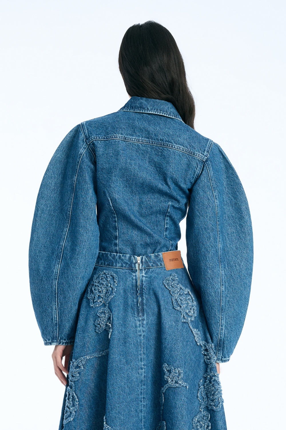 Fitted Denim Shirt - Medium Blue Denim - Rotate