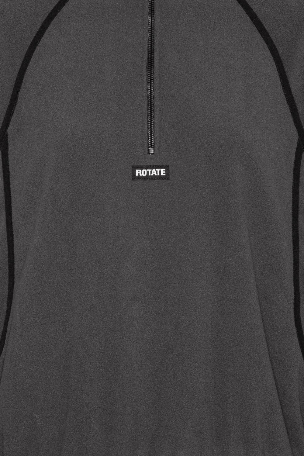 Fleece Half Zip Jacket - Gray Pinstripe - Rotate