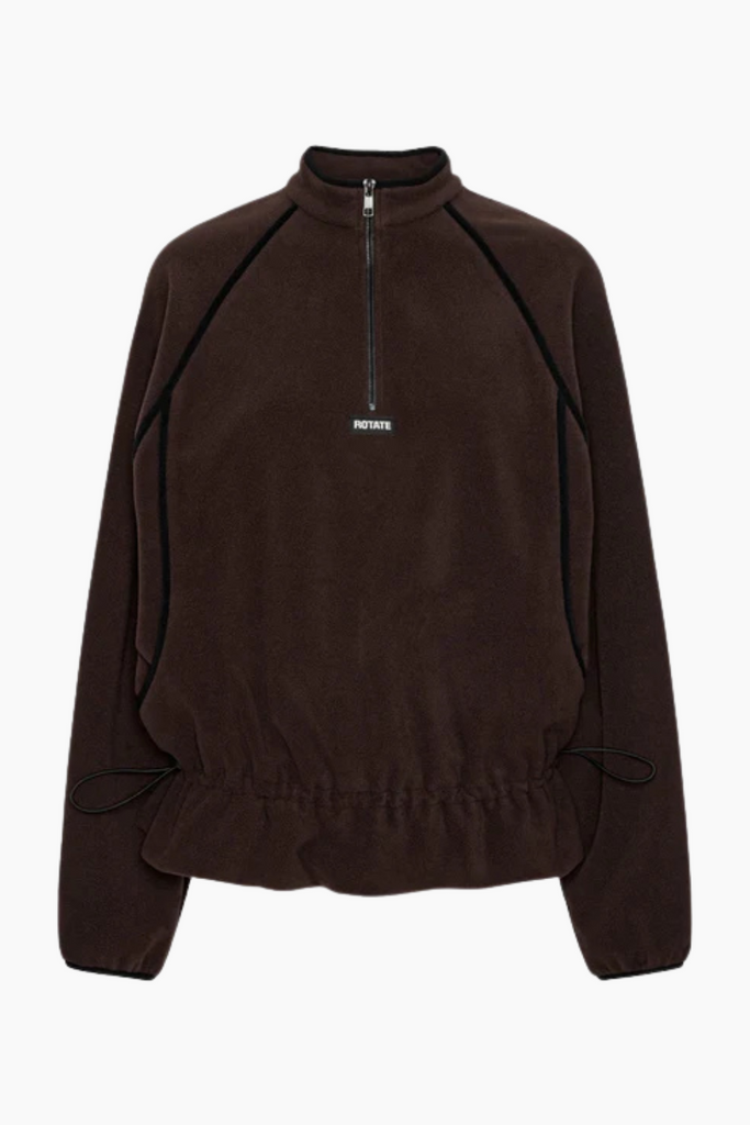 Fleece Half Zip Jacket - Molé - Rotate