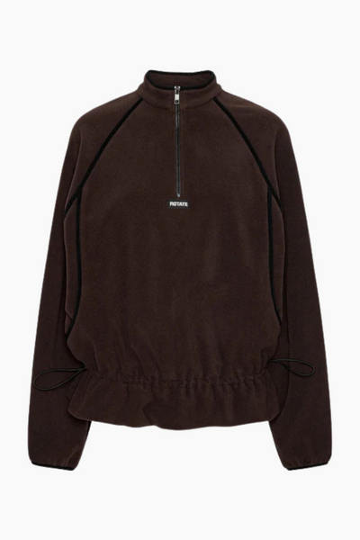 Fleece Half Zip Jacket - Molé - Rotate