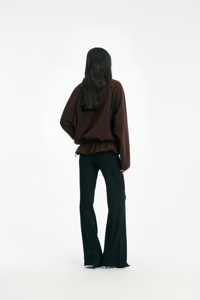 Fleece Half Zip Jacket - Molé - Rotate