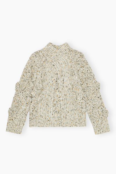Flower Crochet Sweater K2588 - Multicolour - GANNI