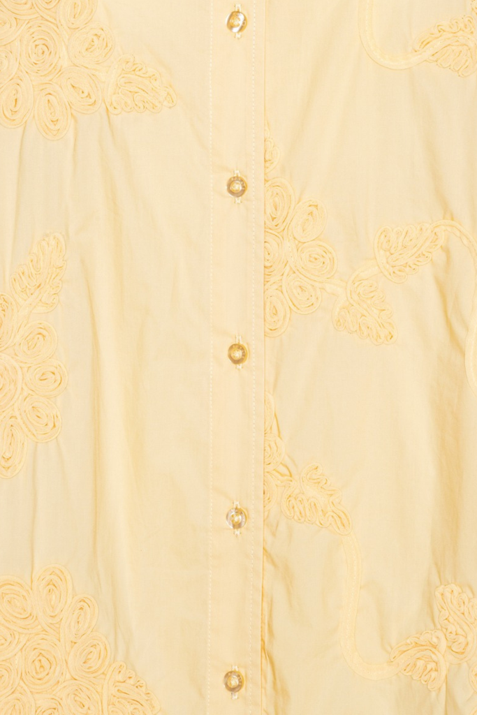 Flower Oversized Shirt - Italian Straw - Rotate