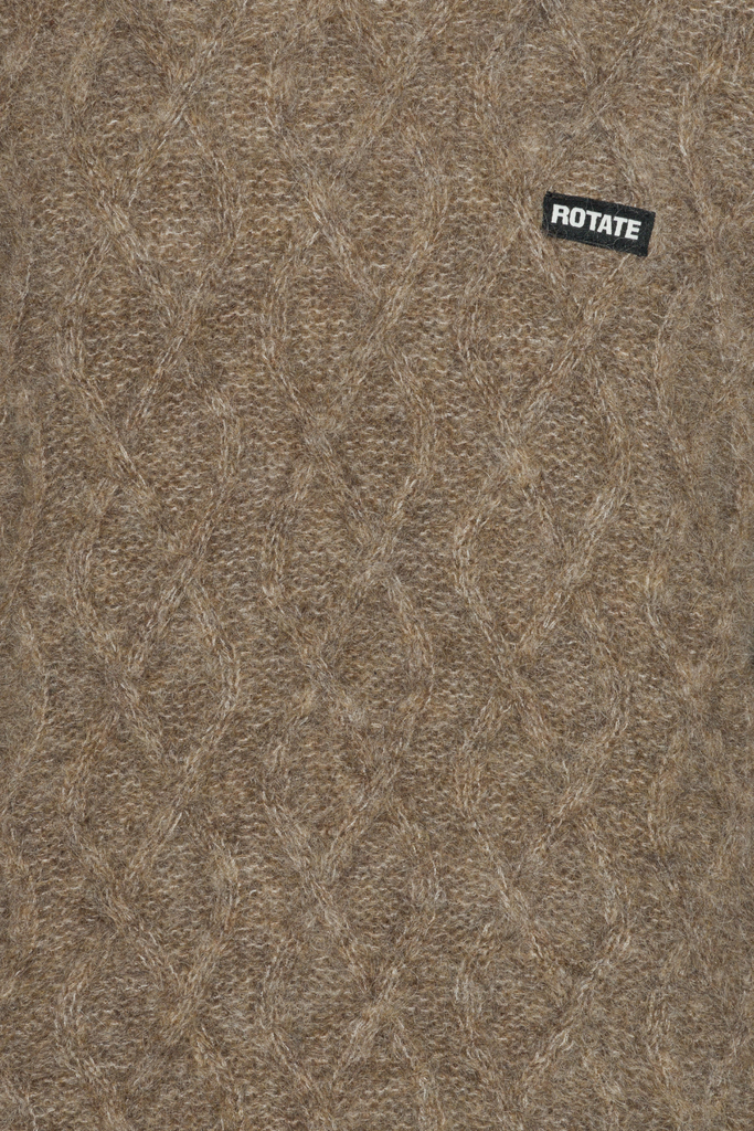 Fluffy Knit Jumper - Pine Bark - Rotate