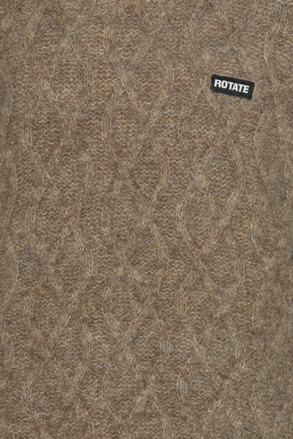 Fluffy Knit Jumper - Pine Bark - Rotate