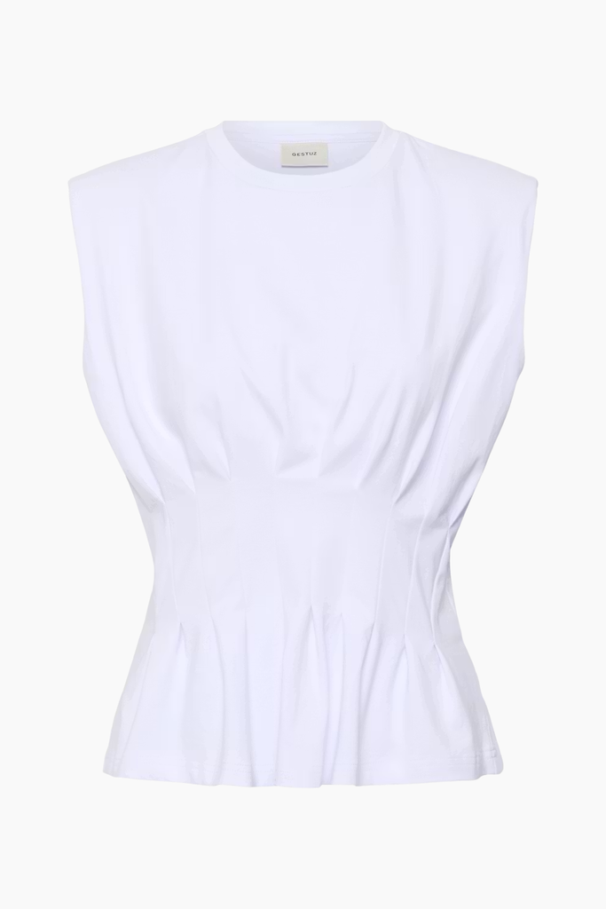 GZInez SL Tee - Bright White - Gestuz