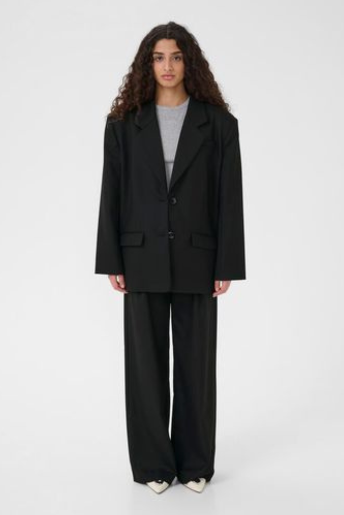 GZPaula MW Wide Pants - Black - Gestuz