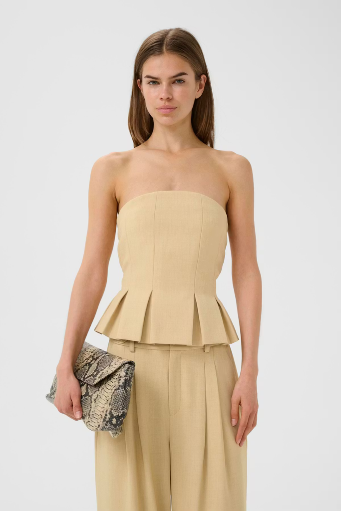 GZStacy Corsage - Pale Hay Melange - Gestuz