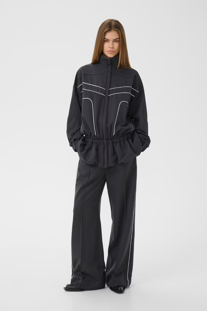 GZalezia HW Pants - Grey Herringbone - Gestuz