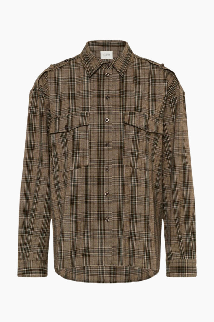 GZalizia Shirt - Brown Check - Gestuz