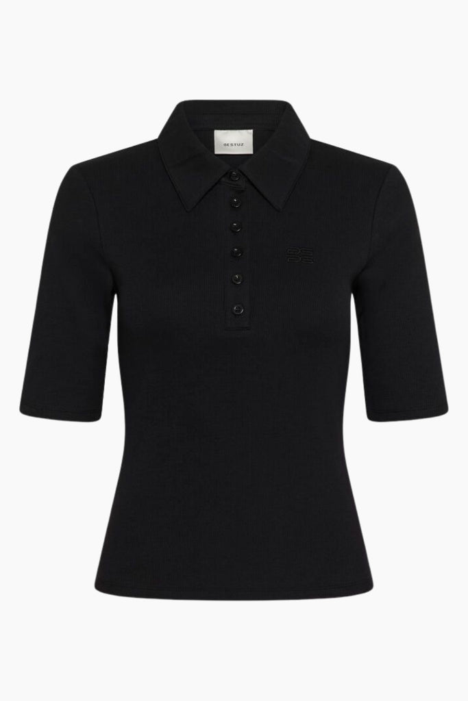 GZdrew Polo Top - Black - Gestuz